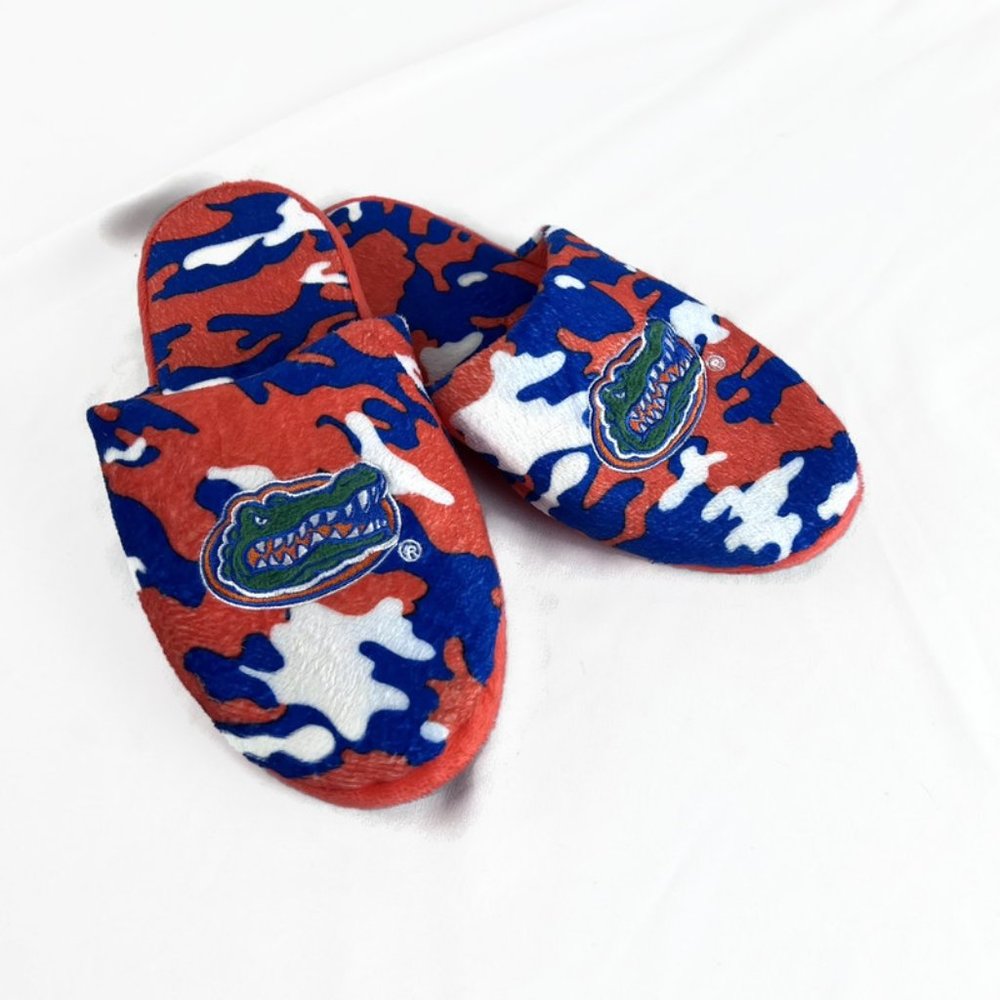 Florida Gators NCAA Womens Big Logo Mesh Slide on Slippers Size Small Camoflauge